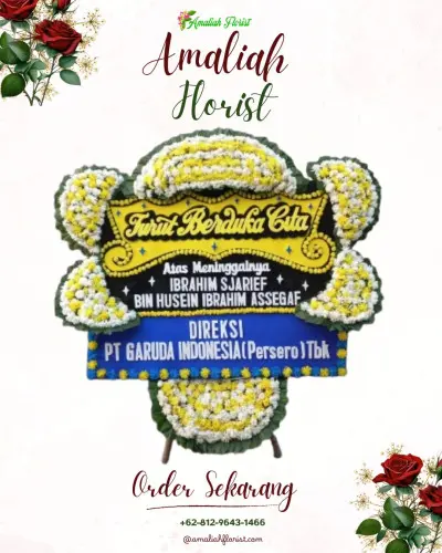 Papan Bunga Duka di Antapani Kidul